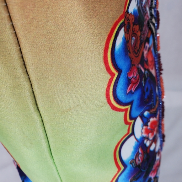 Isabella Fiore VINTAGE Buddha Shakyamuni Beaded Handbag/Tote - Picture 10 of 16